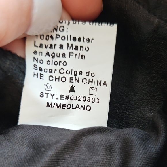 Black Leather Women's Jacket - Picture 4 of 5